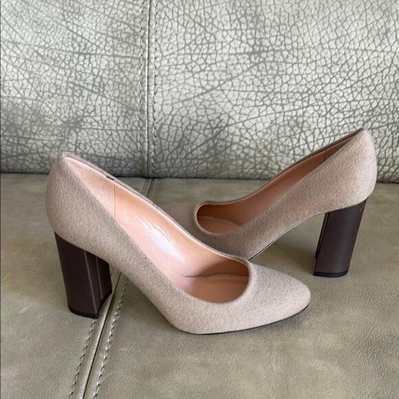 Brooks Brothers Women’s Block Heel Pumps Genuine Leather In Light Brown Size 7.5 - Picture 13 of 13